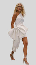 Bow & Bold - rochie din tafta cu funda statement